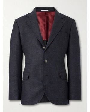 Brunello Cucinelli Virgin Wool Suit Jacket - Blue