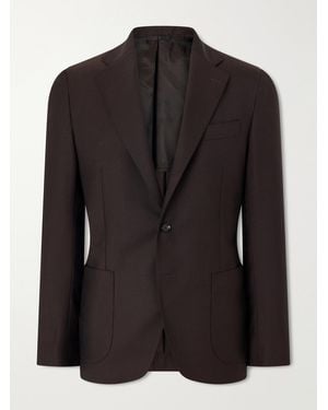 De Petrillo Posillipo Virgin Wool-Twill Suit Jacket - Black