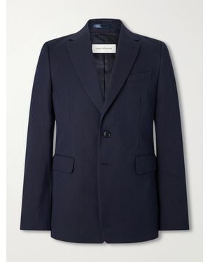 Dries Van Noten Kayno Cotton And Wool-Blend Suit - Blue