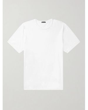 James Perse Luxe Lotus Slim-Fit Cotton-Jersey T-Shirt - White