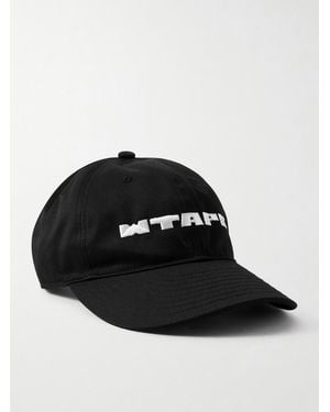 WTAPS Logo-embroidered Twill Baseball Cap - Black