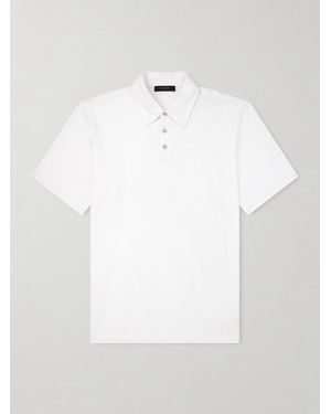 Slowear Cotton And Silk-Blend Jersey Polo Shirt - White