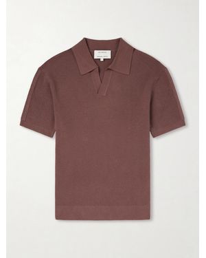 Frescobol Carioca Rino Knitted Cotton Polo Shirt - Red