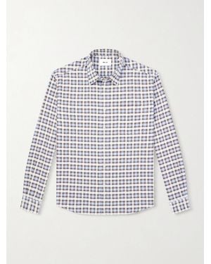 NN07 Deon 50037 Checked Organic Cotton Shirt - White
