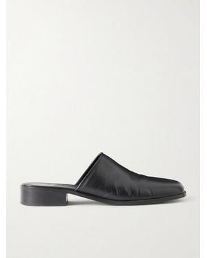 Studio Nicholson Barlow Leather Mules - White