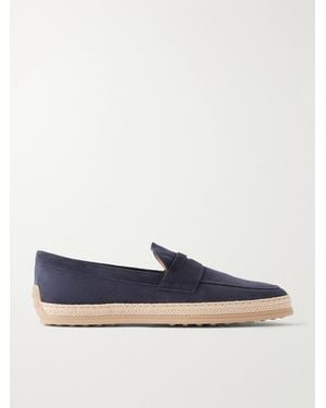 Tod's Suede Espadrilles - Blue