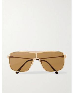 Tom Ford Zappa D-Frame-Tone Sunglasses - Natural