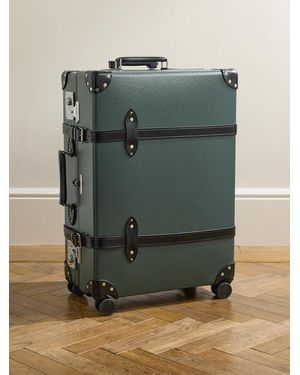 Globe-Trotter No Time To Die Leather-Trimmed Vulcanised Fibreboard Check-In Suitcase - Green
