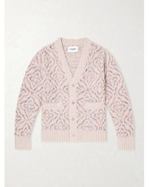 Corridor NYC Somatic Cardigan aus einer Alpakawollmischung in Space-Dyed-Optik - Pink