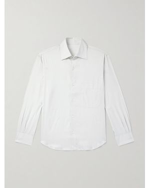 STÒFFA Striped Cotton-Twill Shirt - White