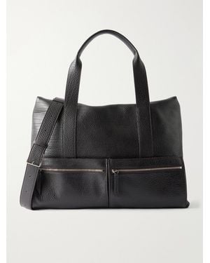 Metier Racer 53 Full-Grain Leather Tote Bag - Schwarz