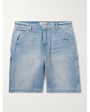 CHERRY LA Straight-leg Denim Shorts - Blue