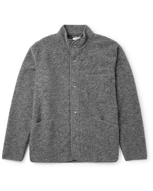 Hartford Jock Wool-Blend Bouclé Bomber Jacket - Gray