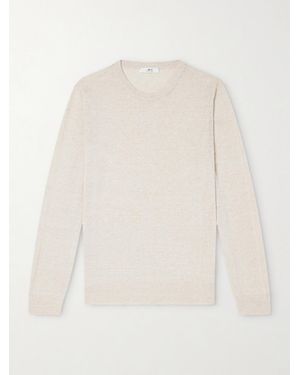 MR P. Linen And Cotton-blend Jumper - White