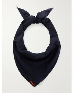Barena Virgin Wool Scarf - Blue
