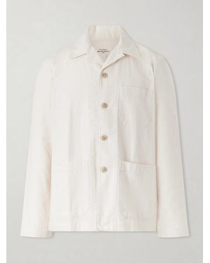 Hartford Perry Herringbone Cotton Jacket - Natural
