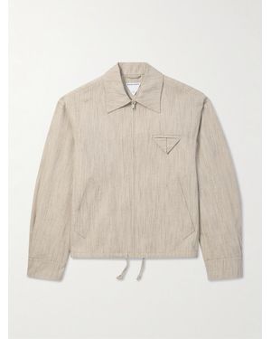 Bottega Veneta Woven Jacket - Natural