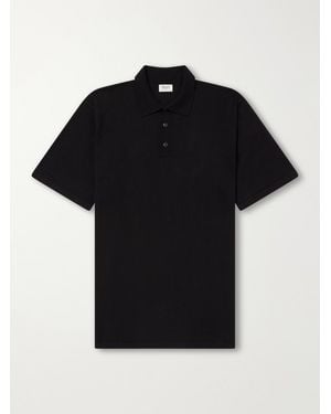 Ghiaia Cotton Polo Shirt - Black