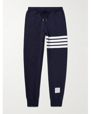 Thom Browne Stripe Ripstop Back Patchwork Joggers - Blue