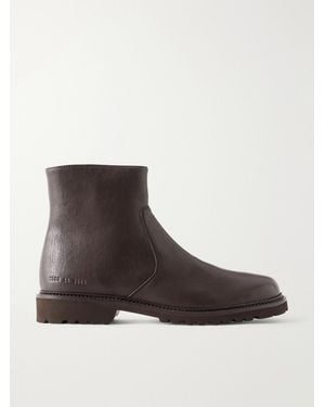 Common Projects Piuma Leather Boots - Braun