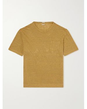 Massimo Alba Panarea Linen And Cotton T-Shirt - Yellow