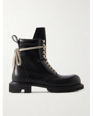 Rick Owens Army Gabe Leather Boots - Black