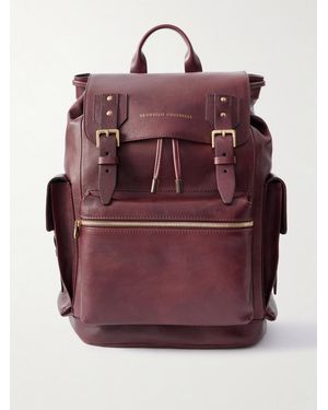 Brunello Cucinelli Leather Backpack - Purple