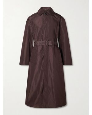 Saint Laurent Silk Trench Coat - Brown