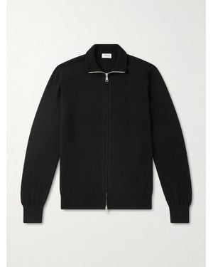 Ghiaia Cashmere Zip-Up Jumper - Black