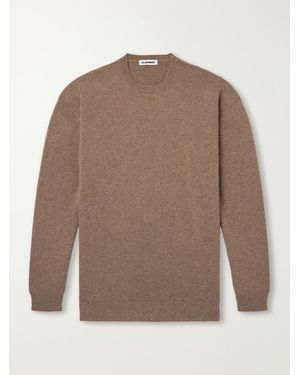Jil Sander Cashmere And Wool-Blend Sweater - Brown