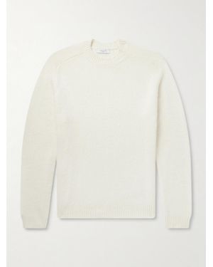 Boglioli Slim-Fit Wool And Cashmere-Blend Jumper - White