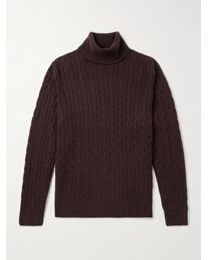 Allude Pullover Slim-Fit A Collo Alto - Rosso
