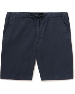 Loro Piana Straight-Leg Cotton-Blend Bermuda Shorts - Blue