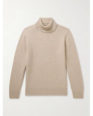 Hartford Wool Rollneck Jumper - Natural