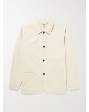 Portuguese Flannel Labura Cotton-Twill Overshirt - Natural
