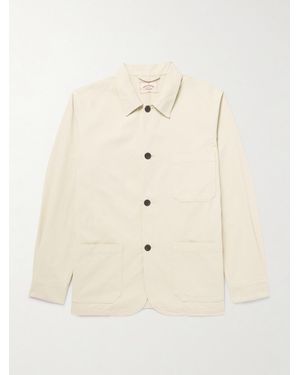 Portuguese Flannel Labura Cotton-Twill Overshirt - Natural