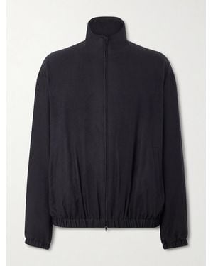 Ssstein Silk-blend Flannel Jacket - Blue
