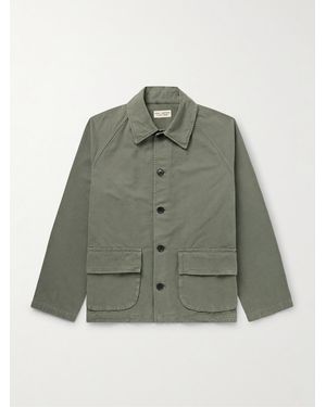 Nili Lotan Romeo Cotton-Canvas Overshirt - Green