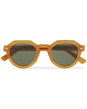 Ahlem Grenelle Round-Frame Acetate Sunglasses - Orange