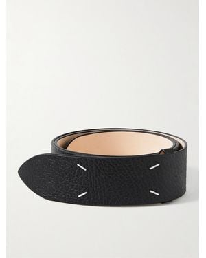 Maison Margiela 4.5Cm Full-Grain Leather Belt - Black