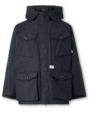 WTAPS 21St Pertex Hooded Parka - Blue