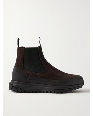 Diemme Ramon Rubber-Trimmed Suede Chelsea Boots - Black