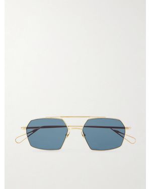 Ahlem Haussmann Aviator-Style-Tone Sunglasses - Blue
