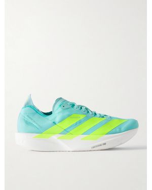 adidas Originals Adizero Takumi Sen 11 Rubber-Trimmed Ripstop Running Trainers - Green