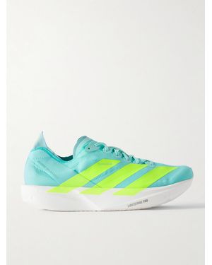 adidas Originals Adizero Takumi Sen 11 Rubber-Trimmed Ripstop Running Trainers - Green