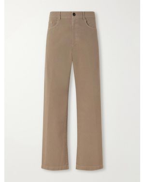 Dries Van Noten Straight-Leg Cotton Trousers - Natural