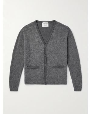 A Kind Of Guise Pichiu Brushed Wool And Alpaca-blend Cardigan - Grey