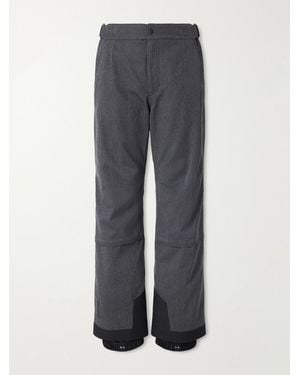 Moncler Straight-Leg Padded Virgin Wool-Twill Ski Pants - Gray
