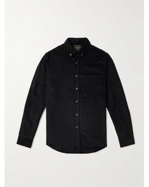 Portuguese Flannel Lobo 2.0 Button-Down Collar Cotton-Corduroy Shirt - Blue