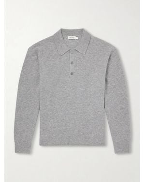 FRAME Wool Polo Sweater - Grau